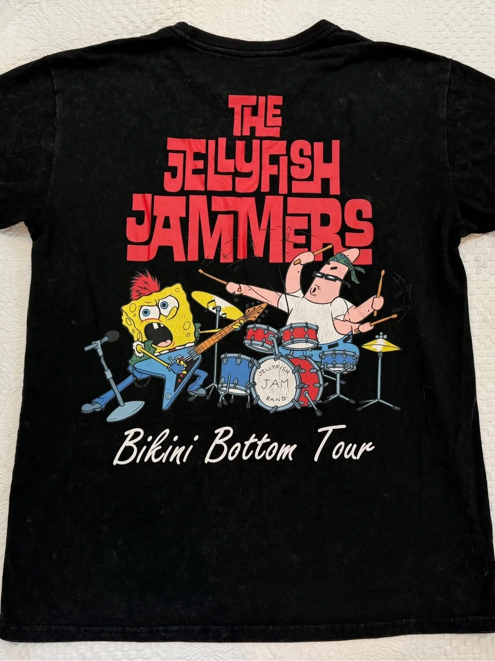 Spongebob Jellyfish Jammers T Shirt Adult Size Large Bikini Bottom Tour
